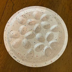 Zak Kitchen Egg Plate confetti FREE SHIPPING